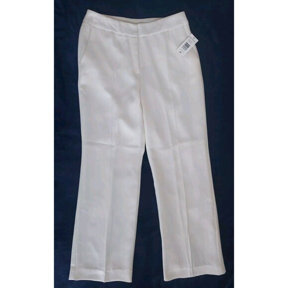 NWT Ladies Rena Rowan Bone Lined Tone On Tone Dress Pants Size 10 - Picture 1 of 8